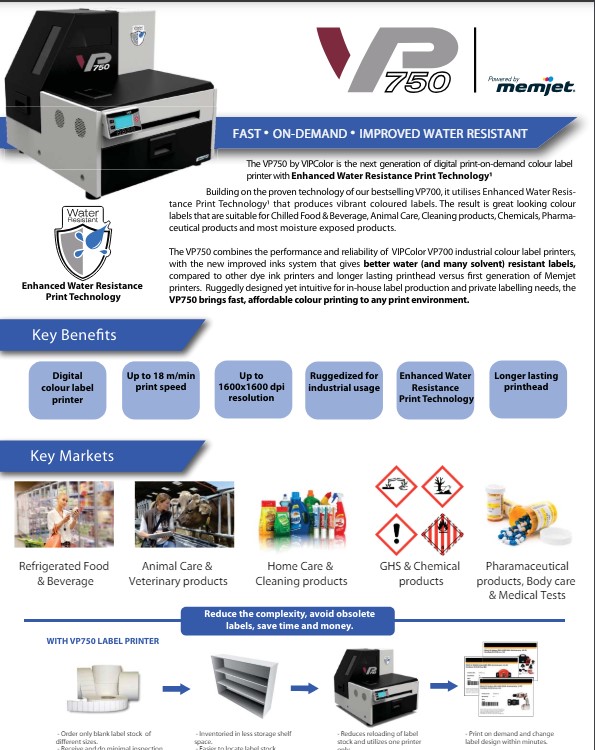 	
Folleto ColorWorks CW-C8000, Ficha técnica